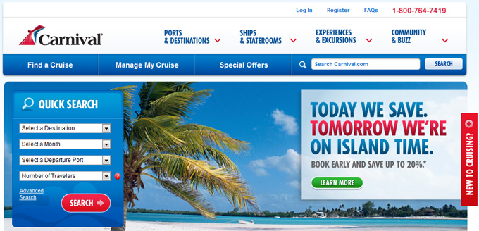 Carnival Cruise Lines Home Page Carnival Cruise Lines Home Page