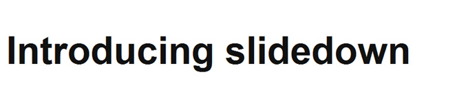 Slidedown Slidedown