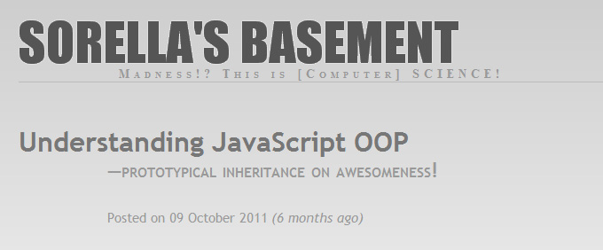 Understanding JavaScript OOP