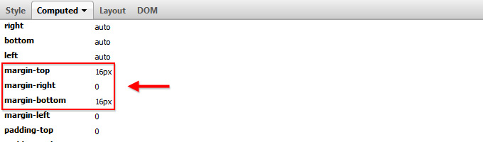 Default paragraph styles in Firefox Default paragraph styles in Firefox