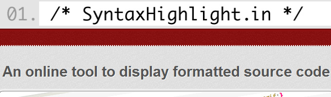 SyntaxHighlight.in