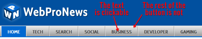 WebProNews' navigation WebProNews' navigation click area