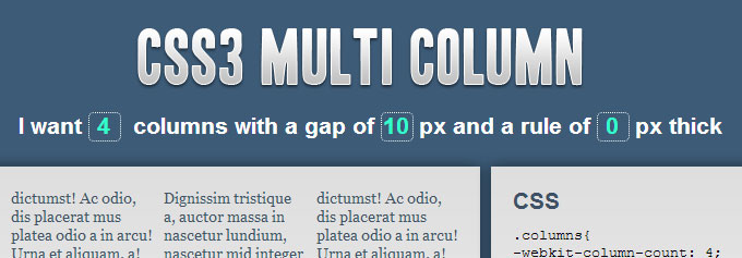 CSS3 Multi Column